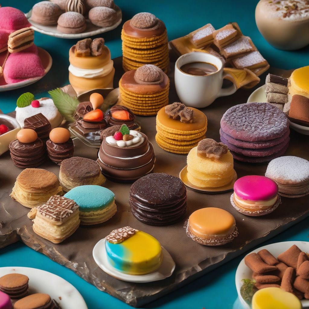 A Vibrant Platter of Latin American Desserts