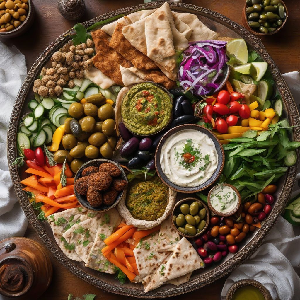 Middle Eastern Mezze Platter