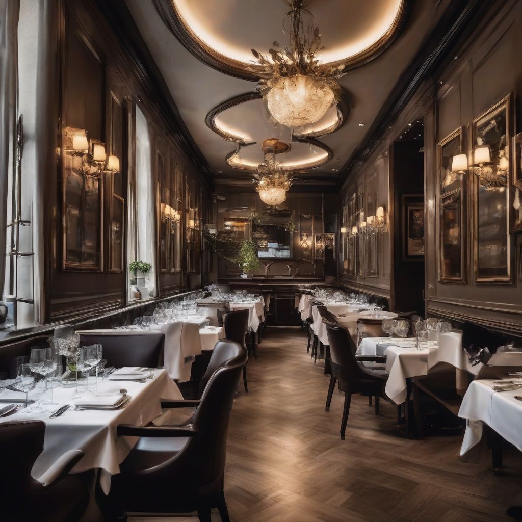 Three Michelin Star Restaurant Interior Europe